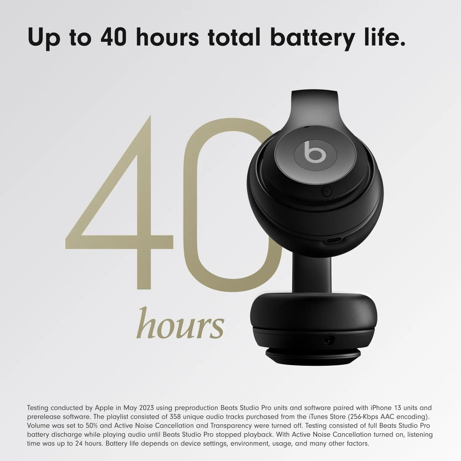 Beats Studio Pro with AppleCare  for Headphones (2 Years) - Black