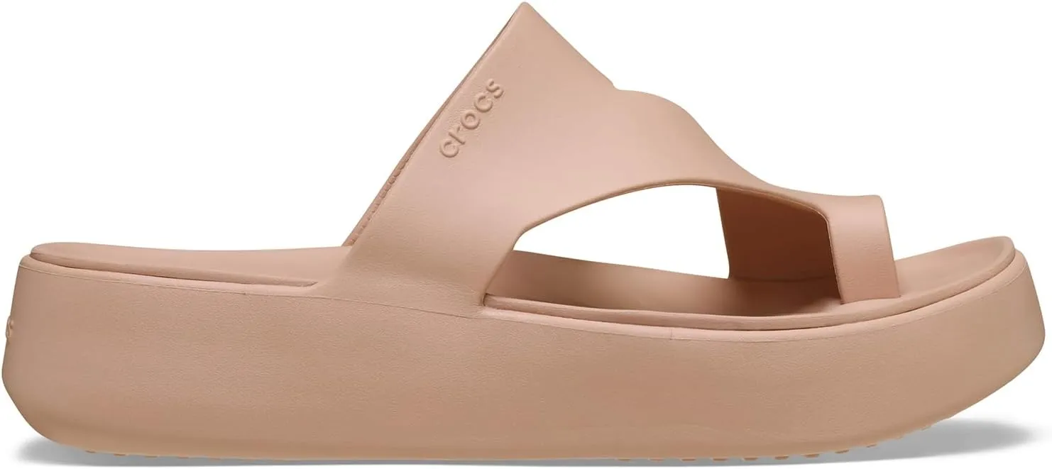 Crocs Women's Getaway Toe Loop Platform Sandals, LiteRide Comfort
