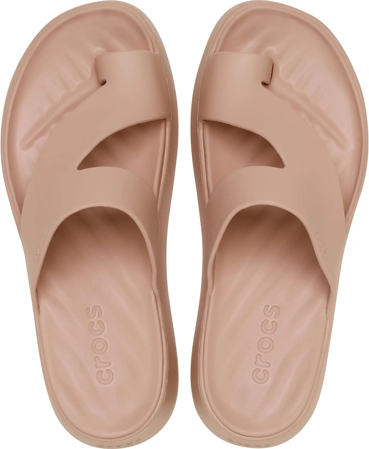Crocs Women's Getaway Toe Loop Platform Sandals, LiteRide Comfort