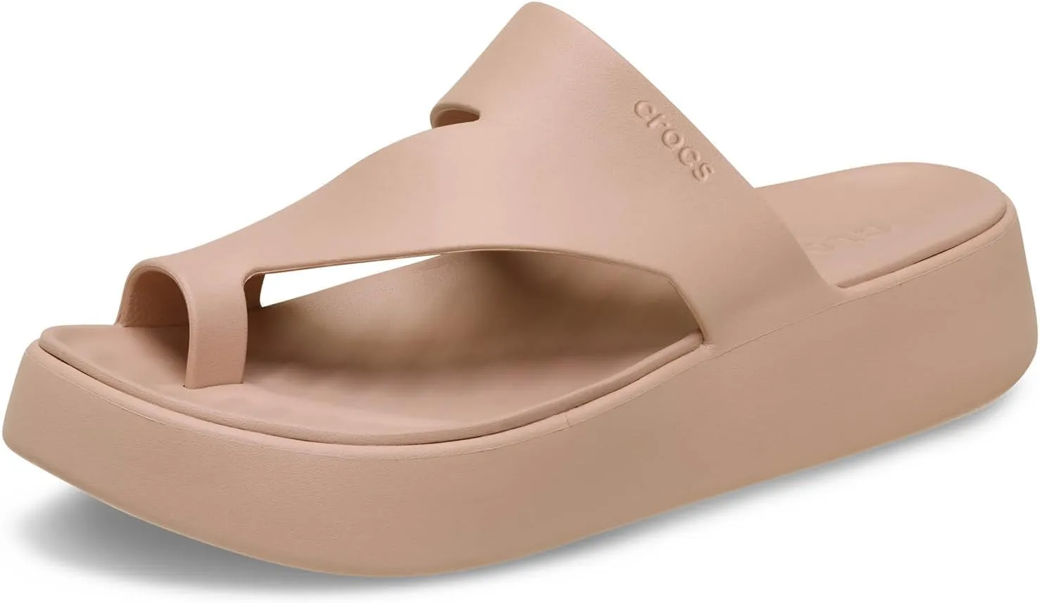Crocs Women's Getaway Toe Loop Platform Sandals, LiteRide Comfort
