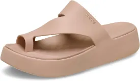 Crocs Women's Getaway Toe Loop Platform Sandals, LiteRide Comfort