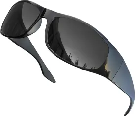 grinderPUNCH Polarized Wrap Around Sunglasses for Men and Women ?C Lightweight Sports Wraparound Sunglasses UV Protection