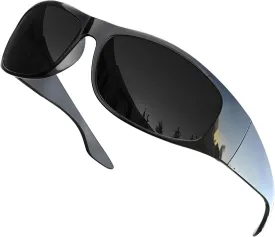 grinderPUNCH Polarized Wrap Around Sunglasses for Men and Women ?C Lightweight Sports Wraparound Sunglasses UV Protection