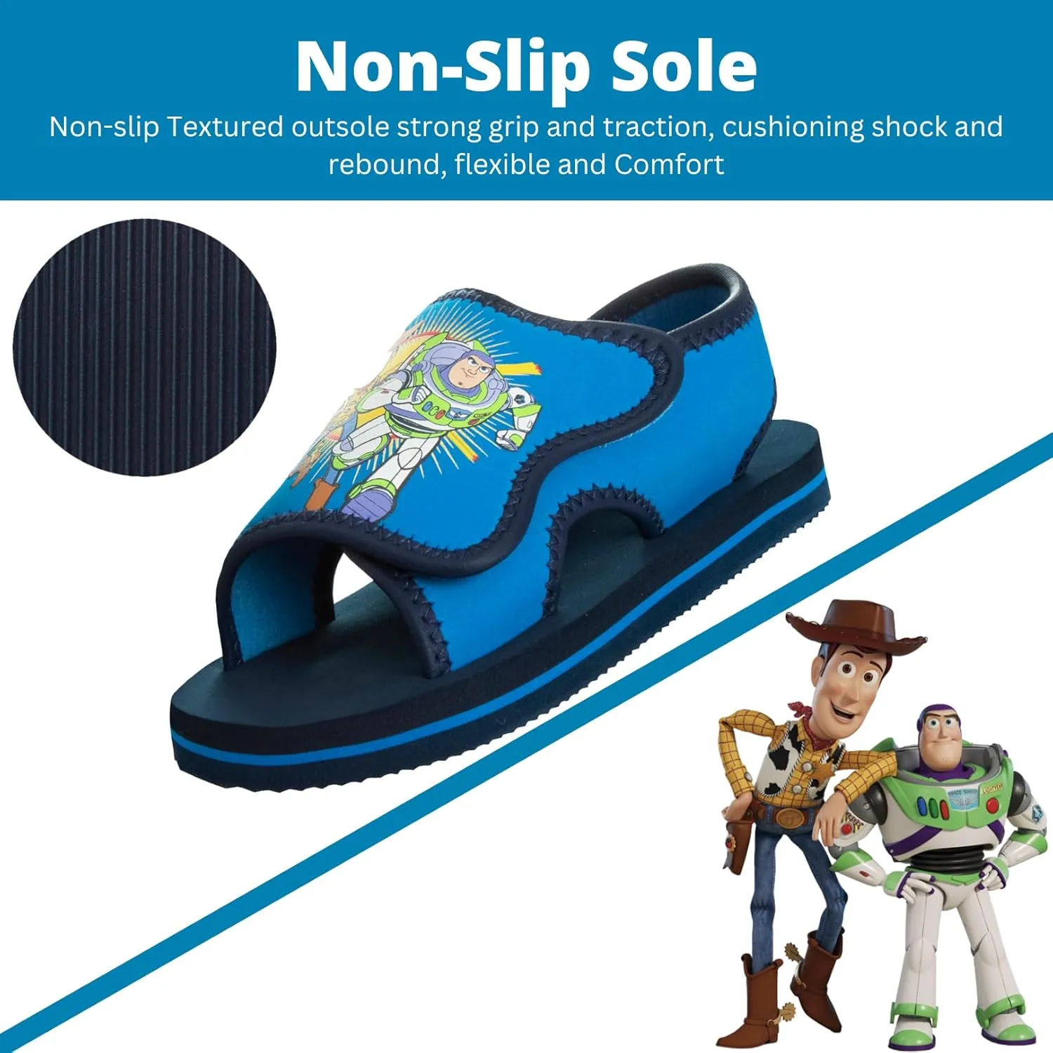Josmo PawPatrol Cars ToyStory Spiderman Summer Sandals Kids Water Shoes Open Toe Outdoor Slides Chase Marshall Lightning McQueen Woody Buzz Lightyear Beach Sport Slip On(Toddler - Little Kid)