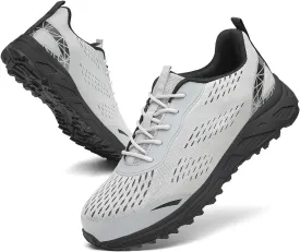 VikoViren Steel Toe Shoes for Men Women Comfy Lightweight Indestructible Non Slip Safety Work Sneakers Warehouse Industry Construction Shoes