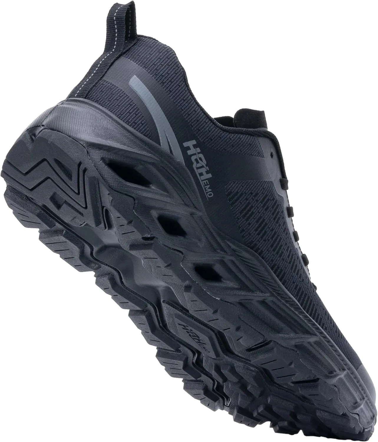 Wide Trail Running Shoes for Mens - FALKON 1.0 Waterproof Hiking Sneakers Wide Width for Outdoor with Jet-Holes Sole